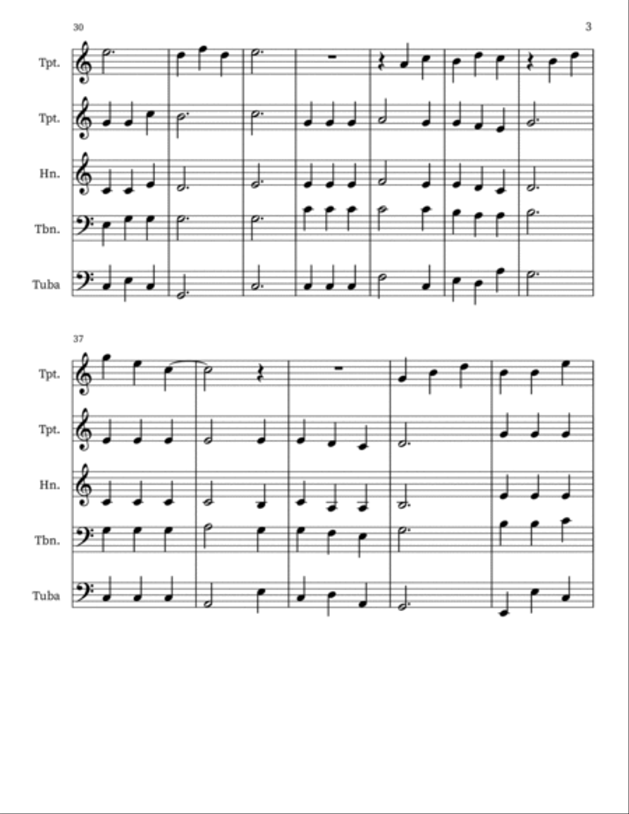 His Resurrection Small Ensemble scores gallery preview page 3