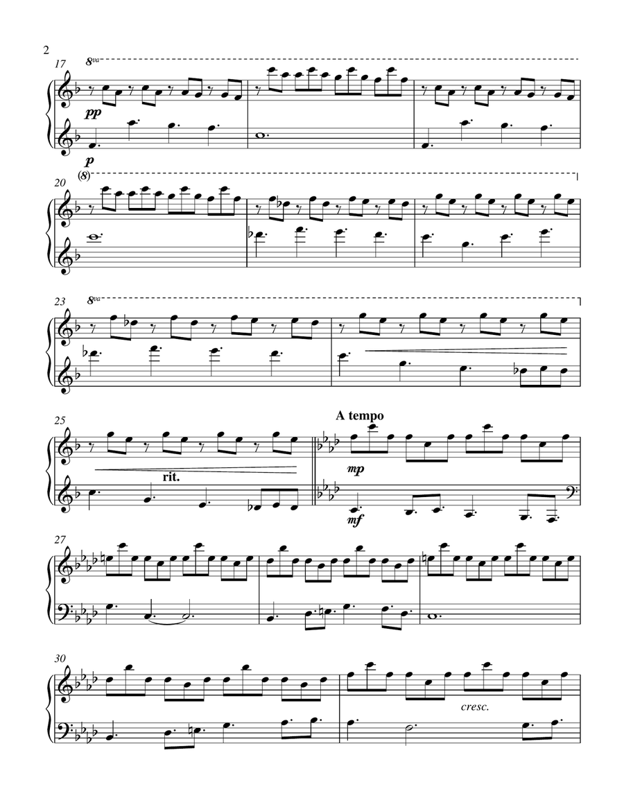 Eshet Chayil (Woman of Valor) Piano Solo scores gallery preview page 2