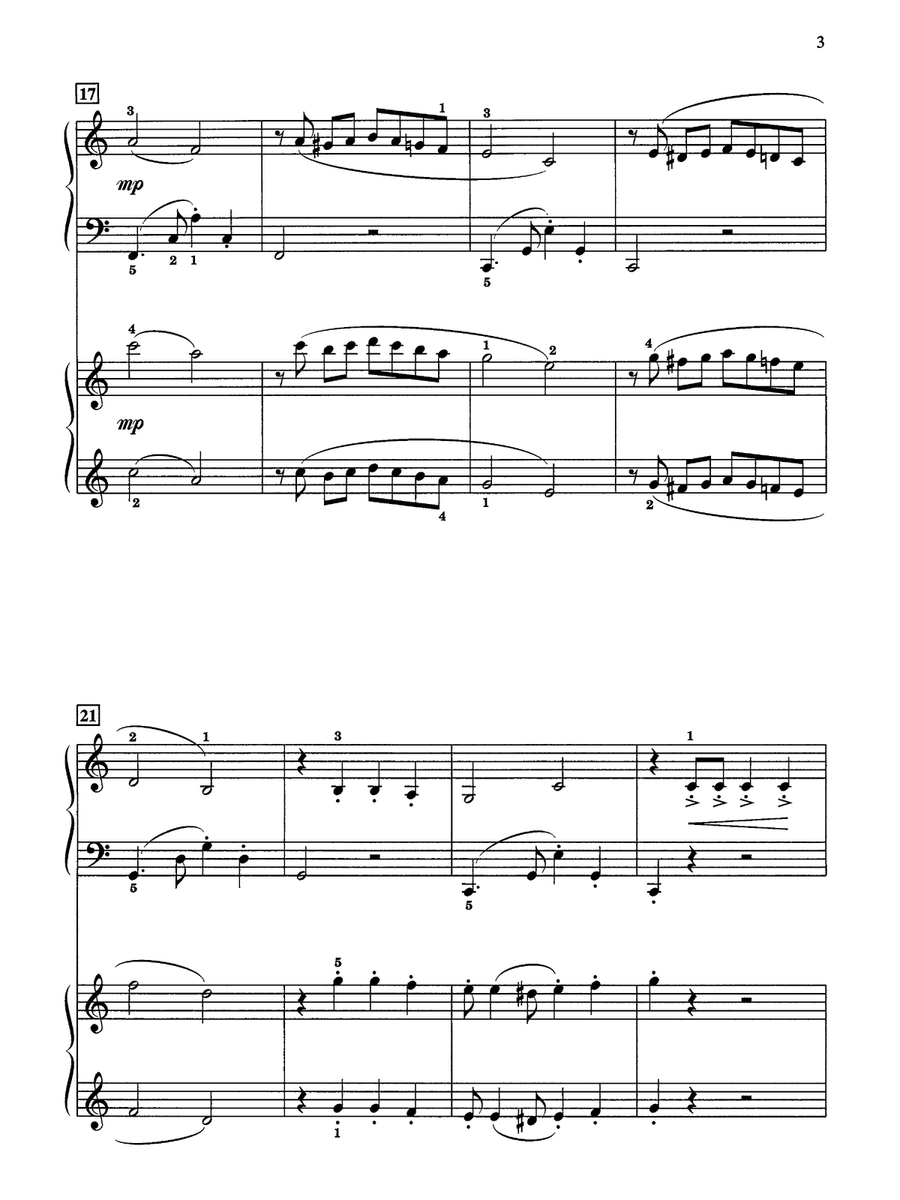 Mexican Holiday - Piano Duo (2 Pianos, 4 Hands) Piano Duet scores gallery preview page 3