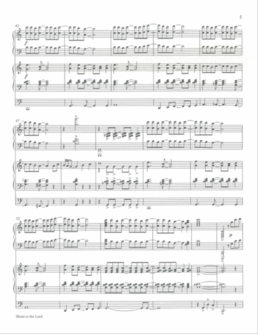 Shout to the Lord Organ scores gallery preview page 6