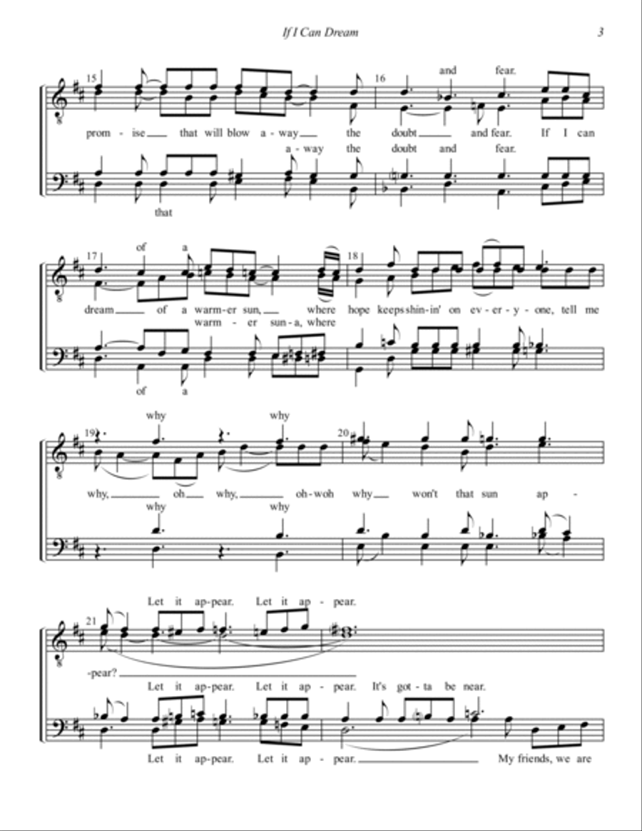If I Can Dream TTBB scores gallery preview page 3