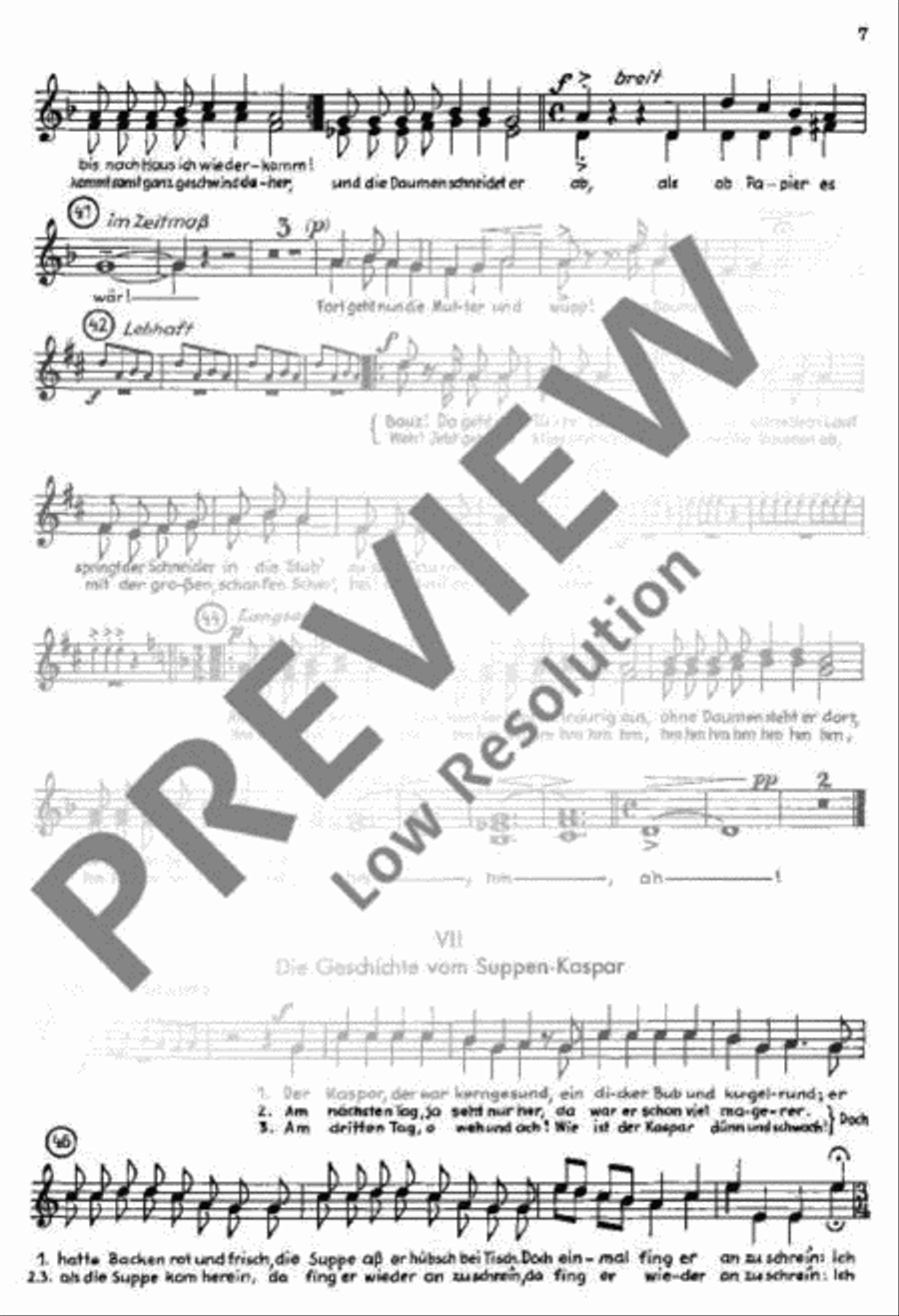 Der Struwwelpeter Children's Choir scores gallery preview page 8