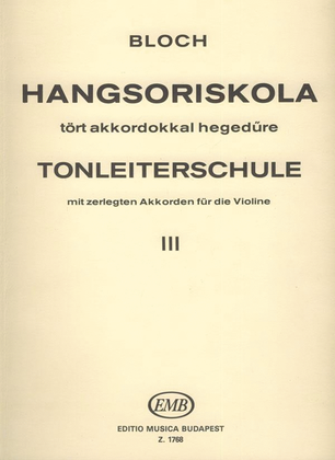 Book cover for Tonleiterschule III op. 5 mit zerlegten Akkorden
