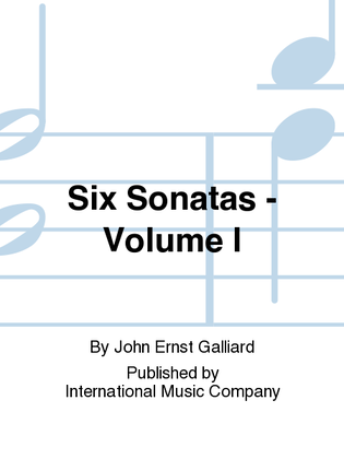Book cover for Six Sonatas: Volume I