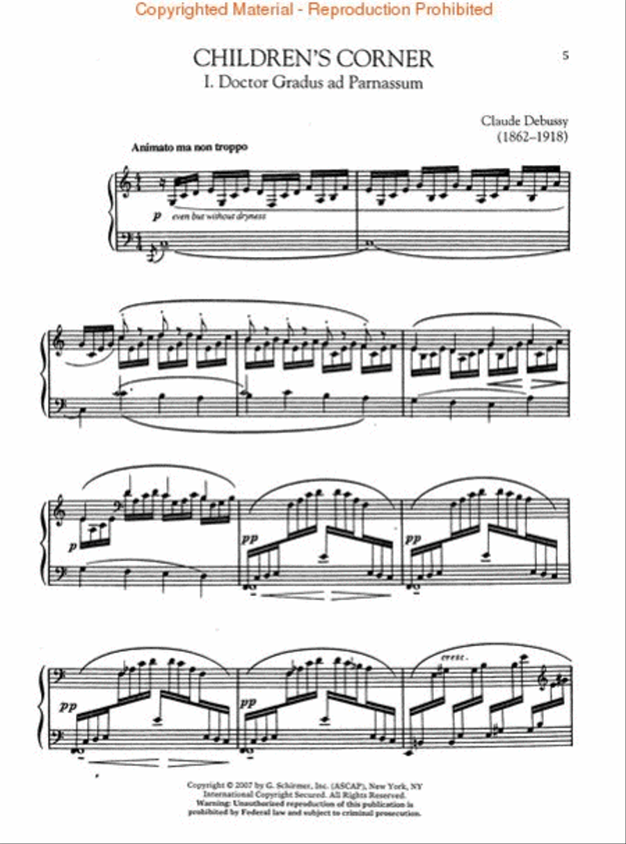Debussy – Favorite Piano Works Piano Solo scores gallery preview page 2