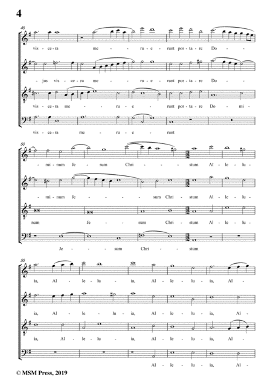 Victoria-O magnum mysterium,in e minor,for A cappella 4-Part scores gallery preview page 6