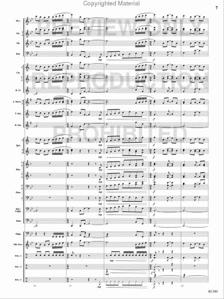American Visions Concert Band scores gallery preview page 6