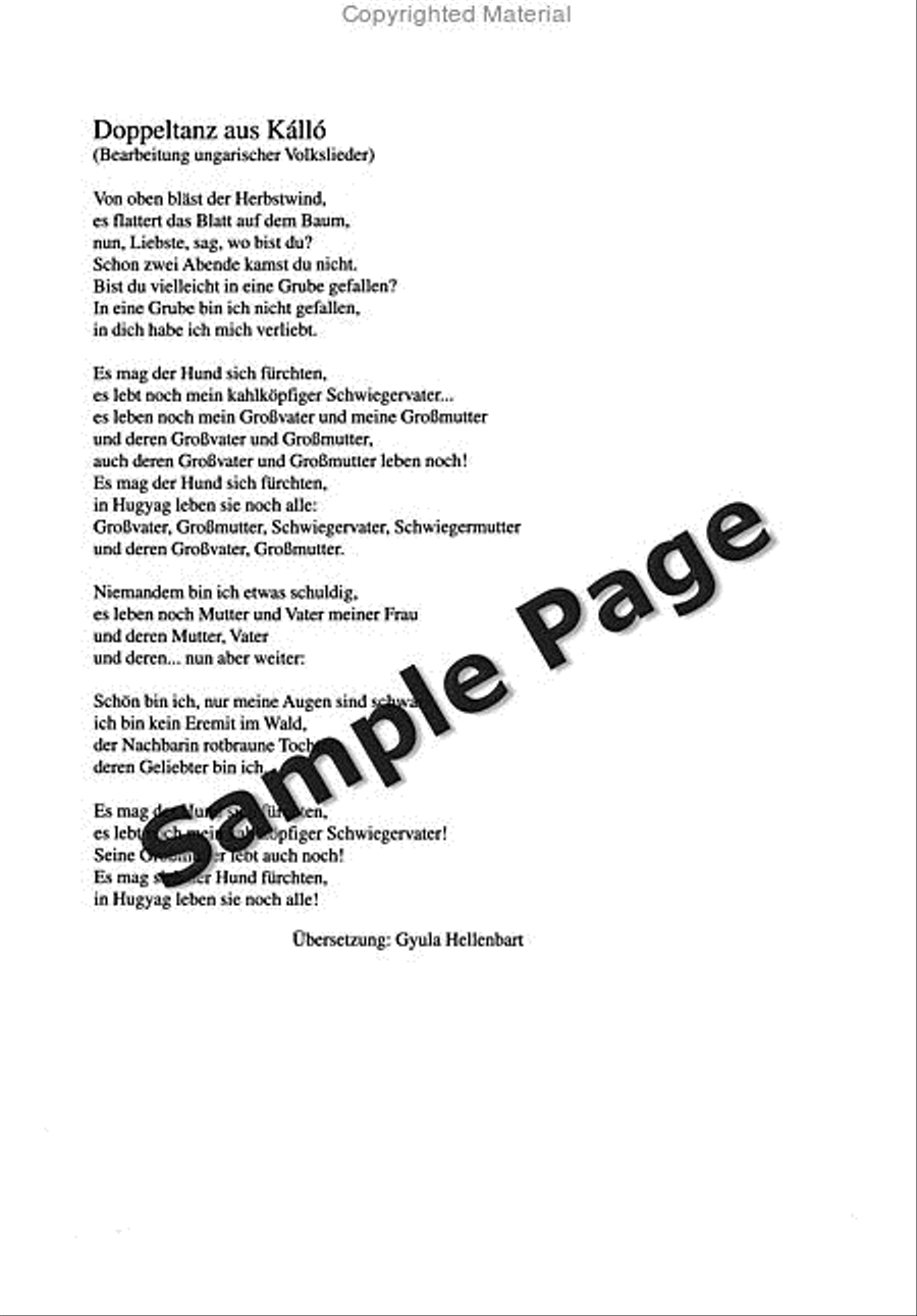 Kallai Kettos/Double Dance from Kallo 4-Part scores gallery preview page 5