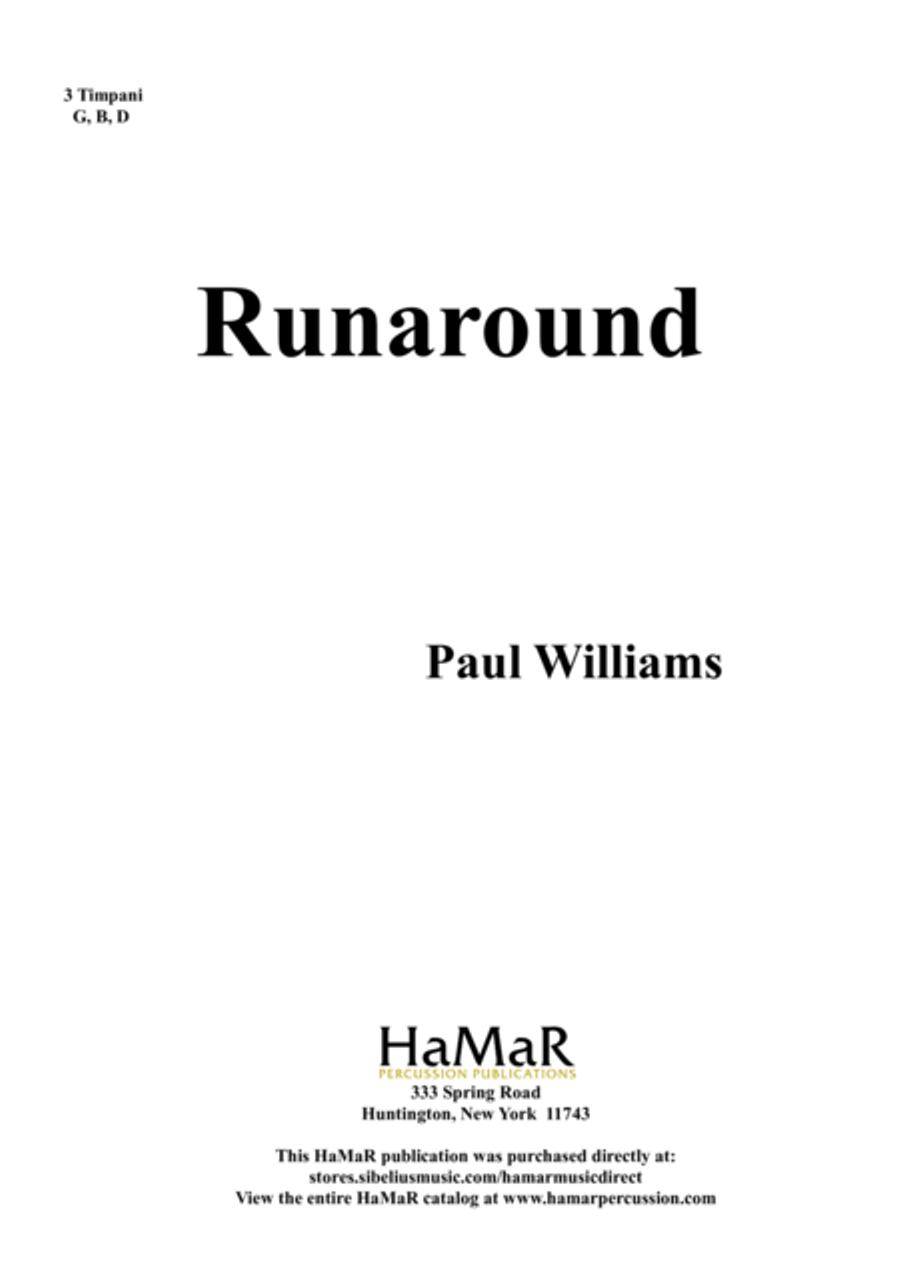 Runaround Percussion scores gallery preview page 1