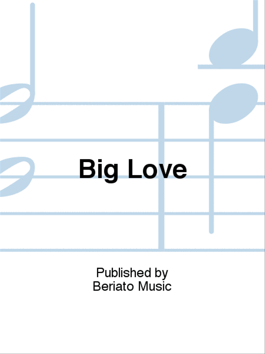 Big Love Piano, Vocal, Guitar scores gallery preview page 1