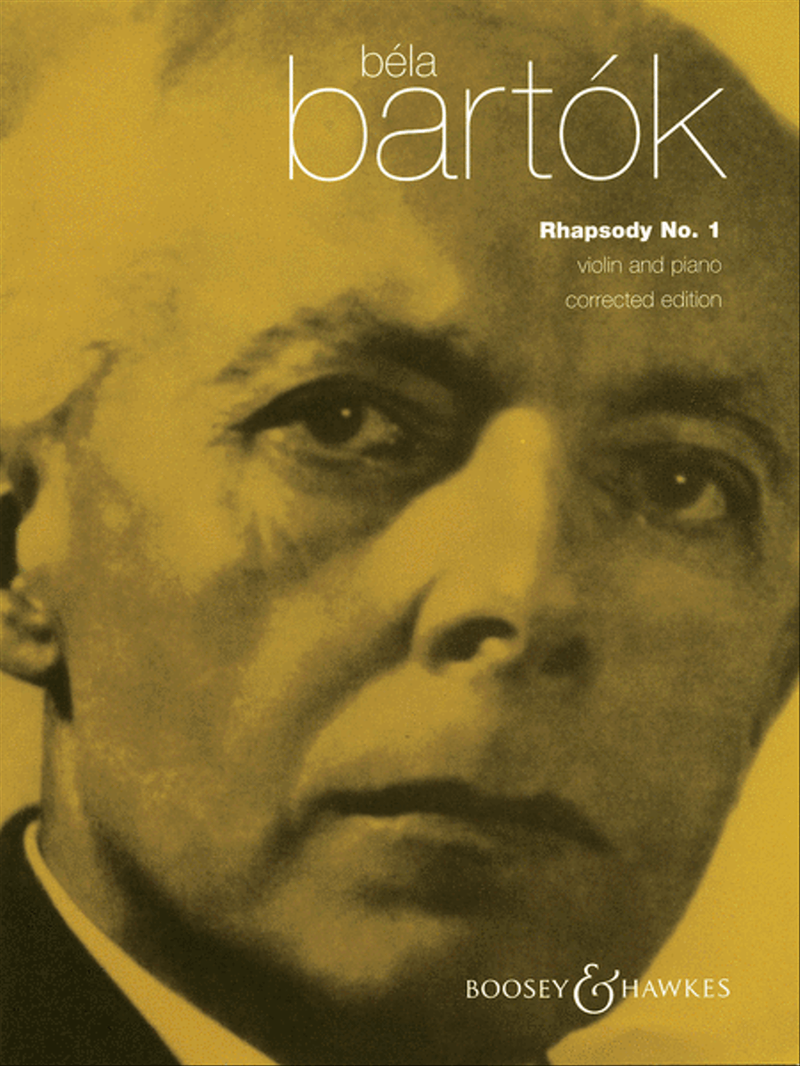 Rhapsody No. 1 by Bela Bartok Violin Solo - Sheet Music