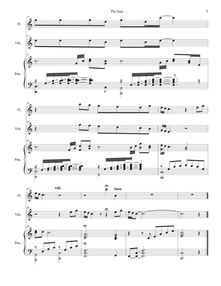 Pie Jesu (for Flute and Violin) image number null