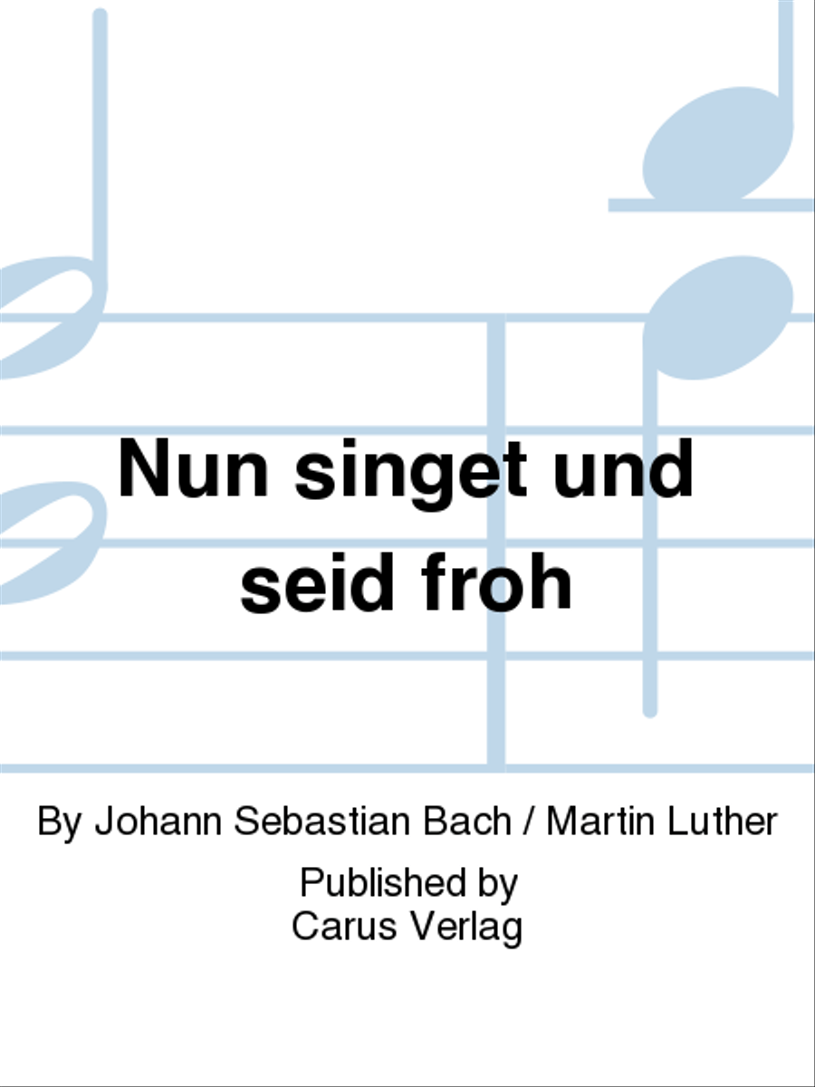 Nun singet und seid froh 4-Part scores gallery preview page 1