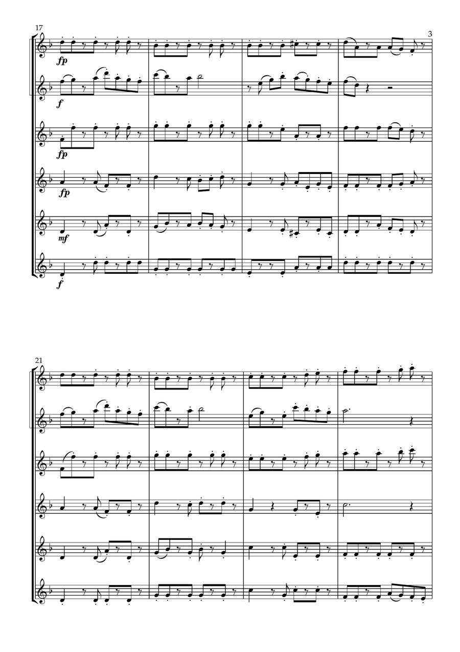 Tango for Flute Choir- (6 C Flutes) Intermediate Flute Choir scores gallery preview page 4