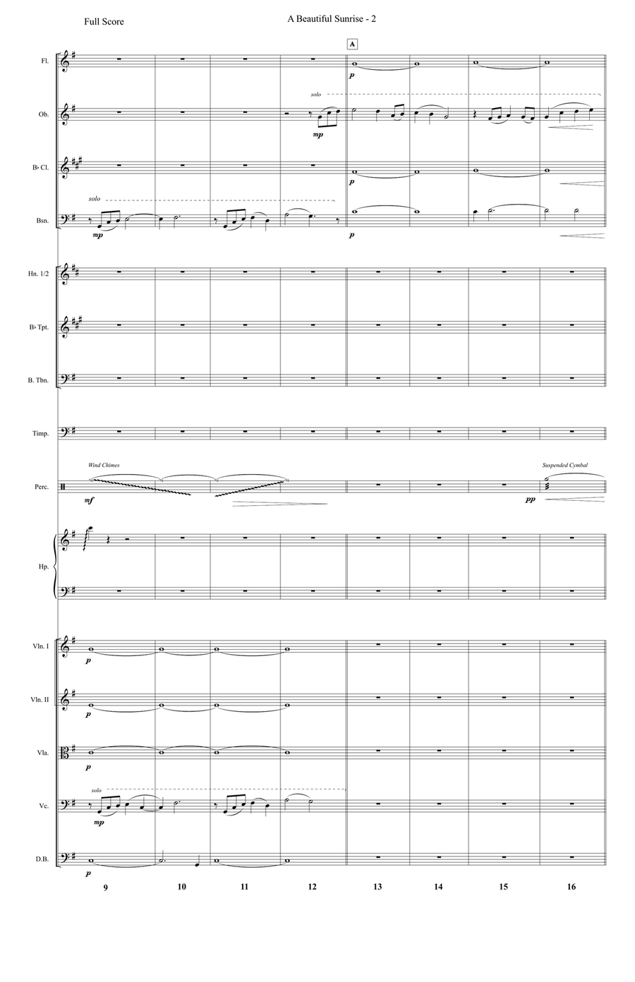 A Beautiful Sunrise Full Orchestra scores gallery preview page 2