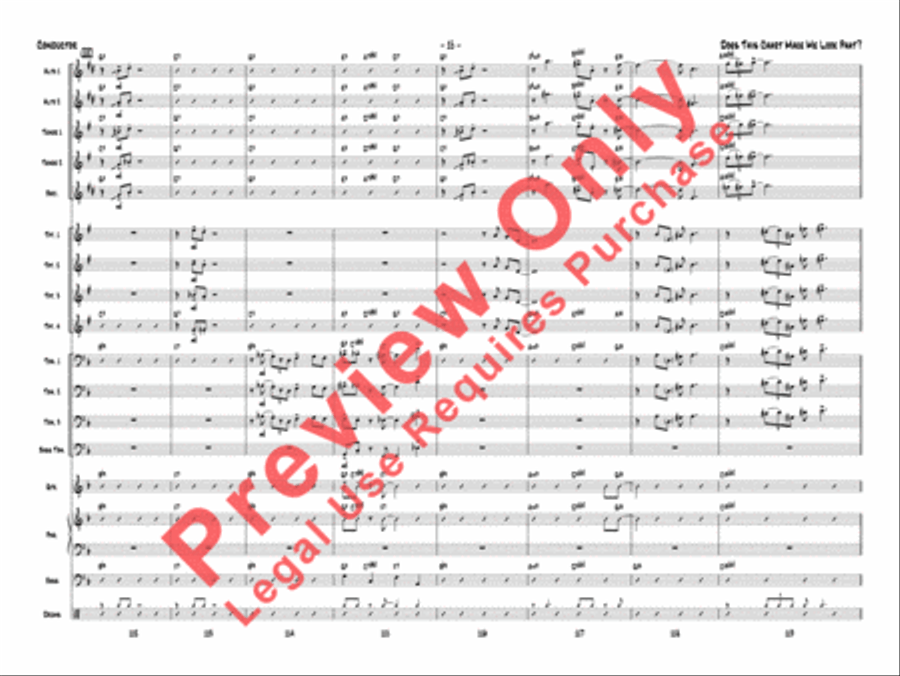 Does This Chart Make Me Look Phat? Jazz Ensemble scores gallery preview page 18