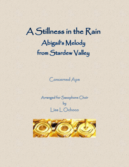 A Stillness In The Rain (Abigail's Melody) from Stardew Valley for Saxophone Choir image number null