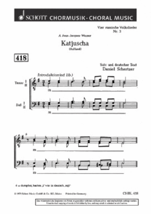 Russian Folksong 3: Katjuscha