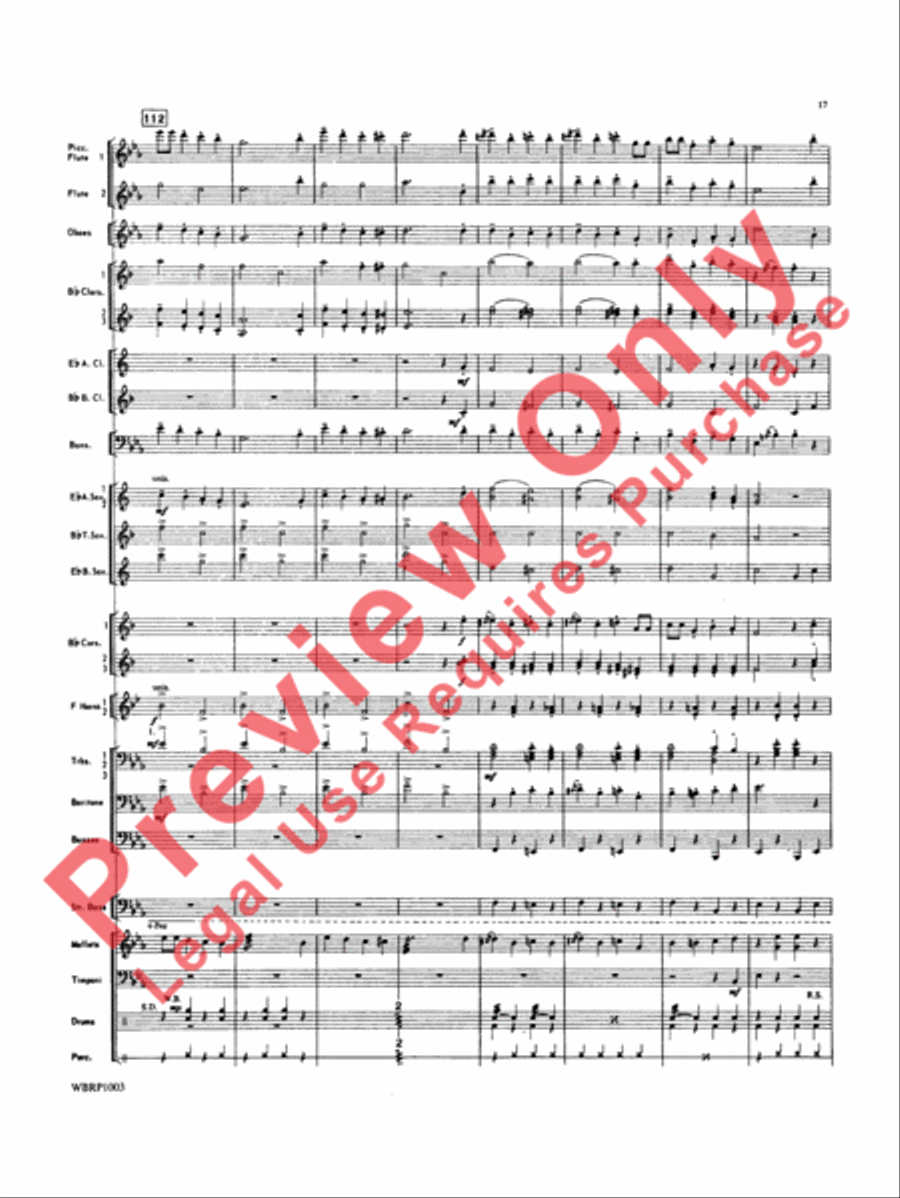 Looney Tunes Overture Looney Tunes Overture Concert Band scores gallery preview page 18