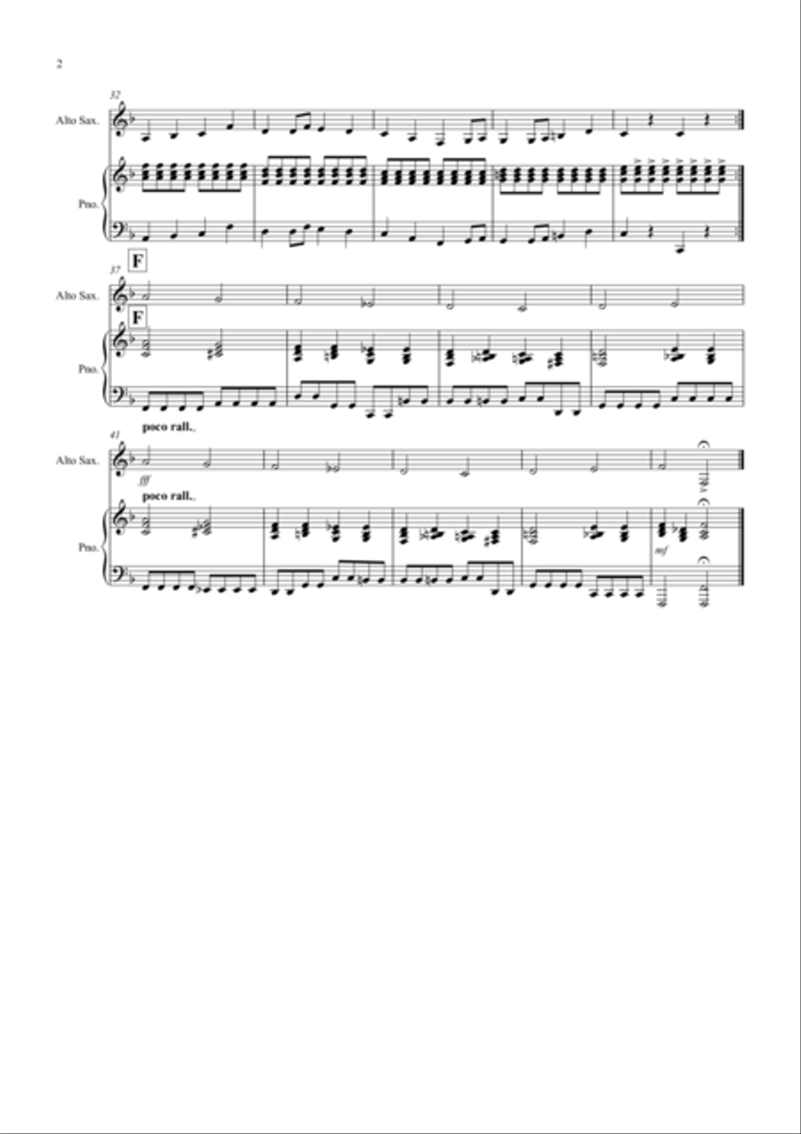 Pachelbel Rocks! for Alto Saxophone and Piano Woodwind Duet scores gallery preview page 2