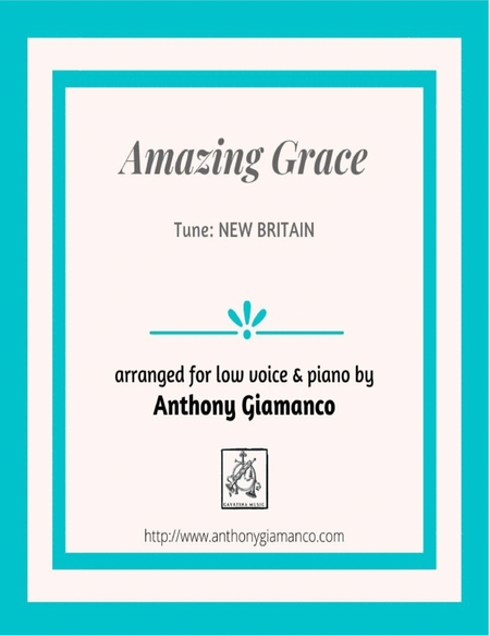 Amazing Grace (low voice and piano) image number null