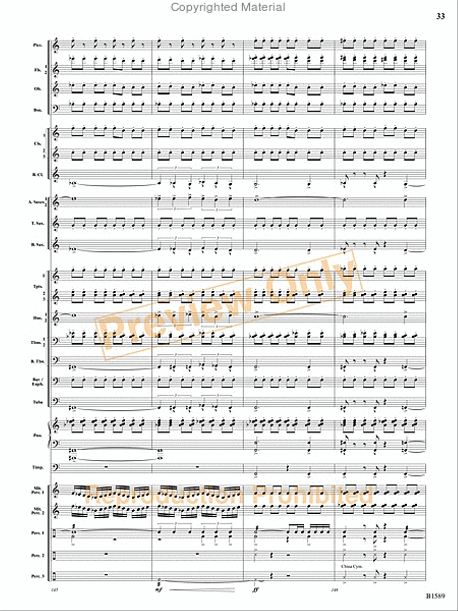 Pulse Concert Band scores gallery preview page 34