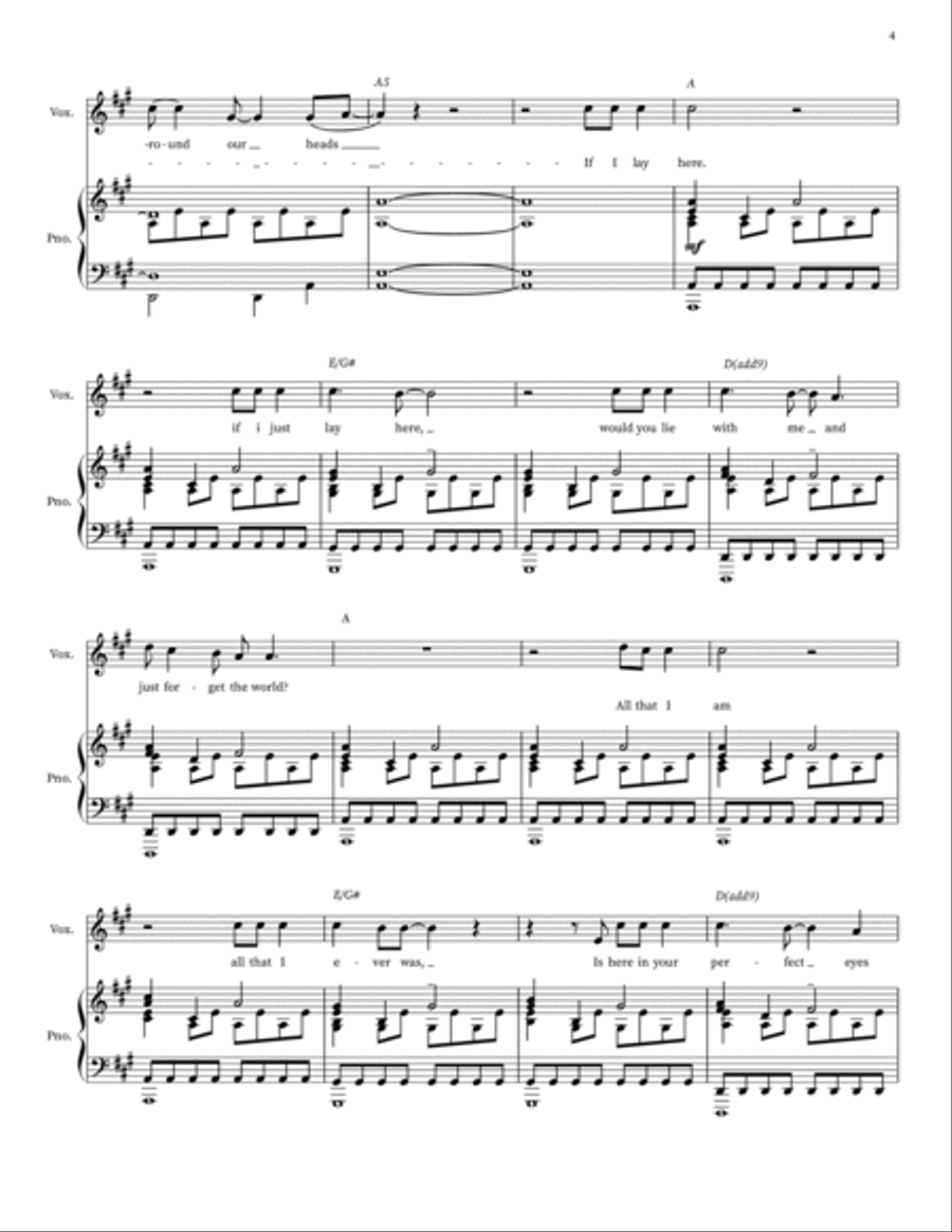 Chasing Cars Voice scores gallery preview page 4