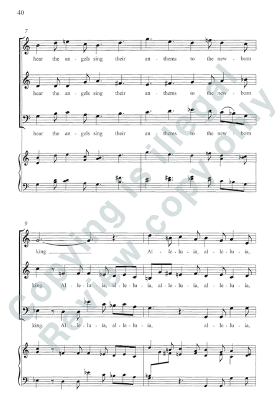 Somerset Anthem Books, Volume I (Advent & Christmas) 3-Part scores gallery preview page 34