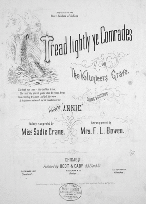 Tread Lighty Ye Comrades, or The Volunteers Grave. Song & Chorus