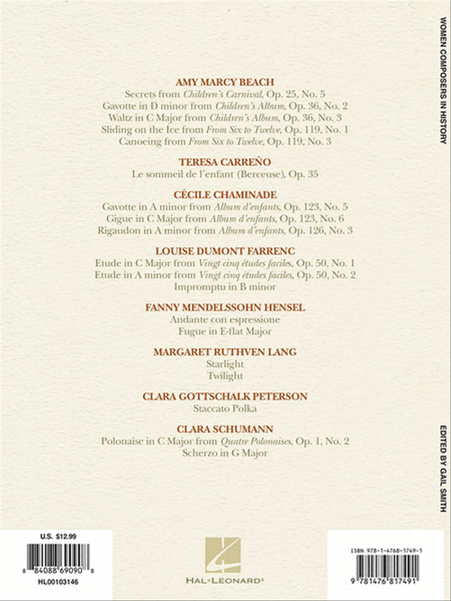 Women Composers in History Piano Solo scores gallery preview page 2