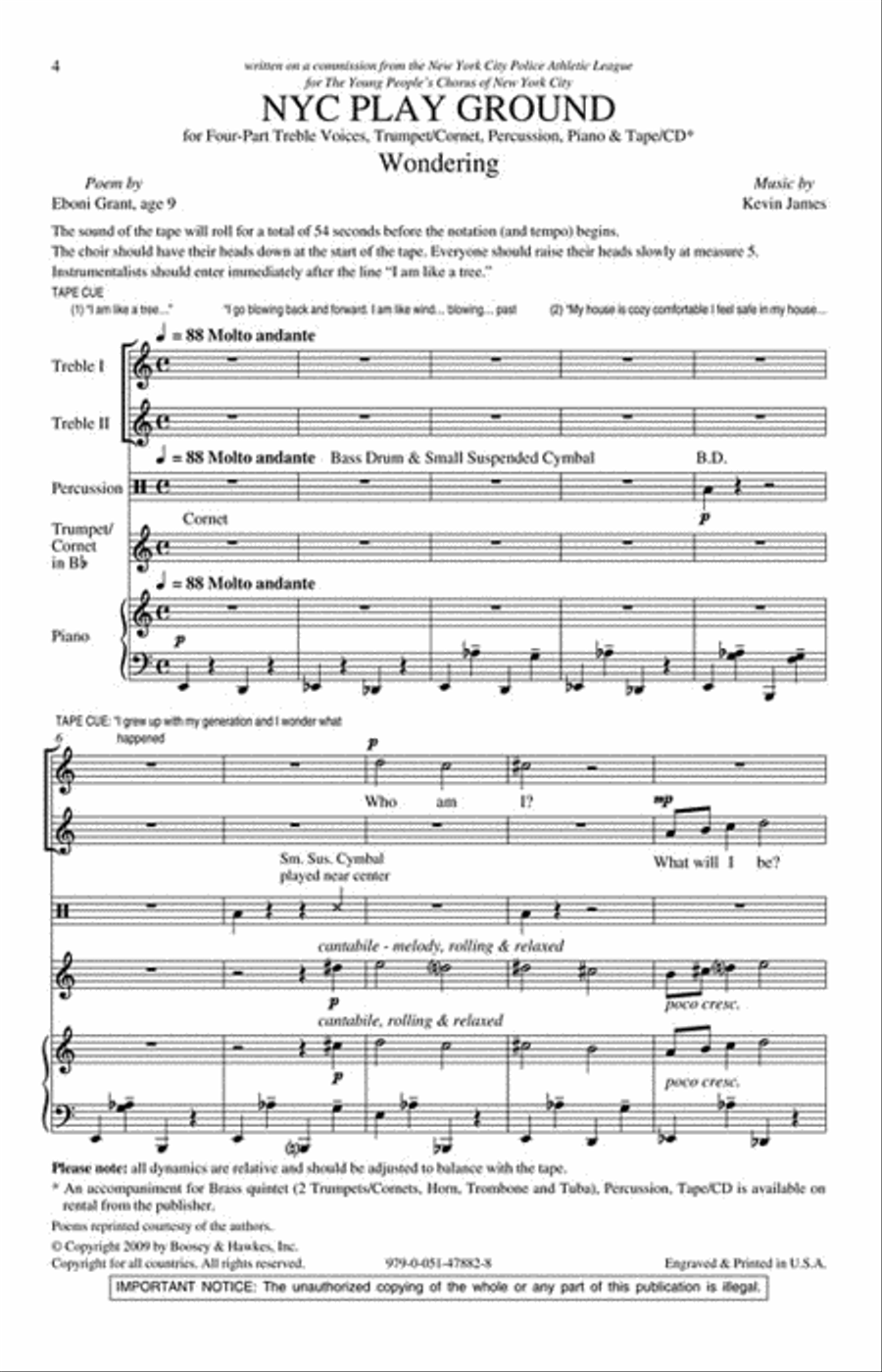 NYC Play Ground 4-Part scores gallery preview page 2