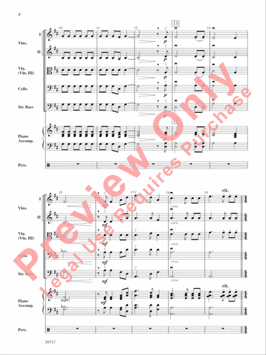 1812 Overture String Orchestra scores gallery preview page 4