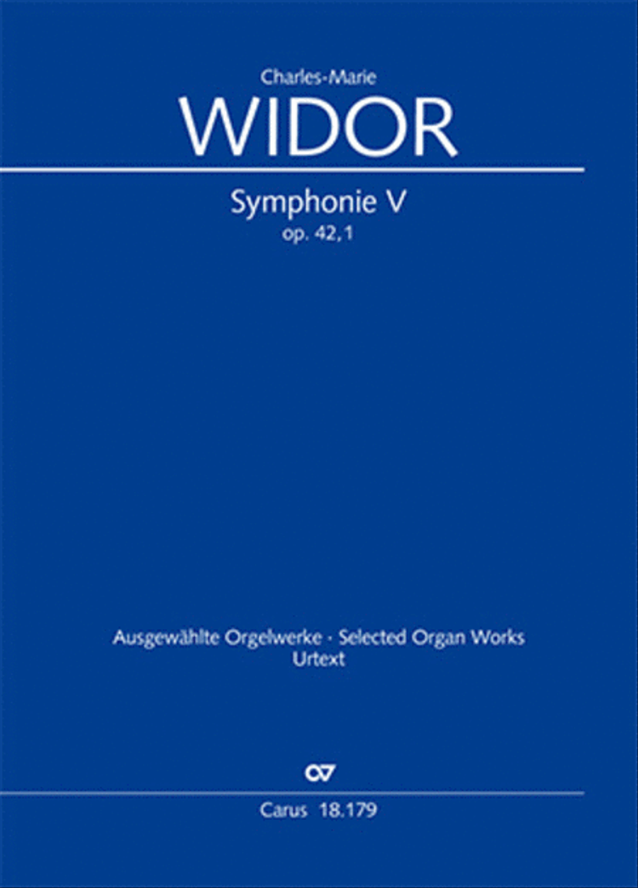 Symphonie No. V pour Orgue