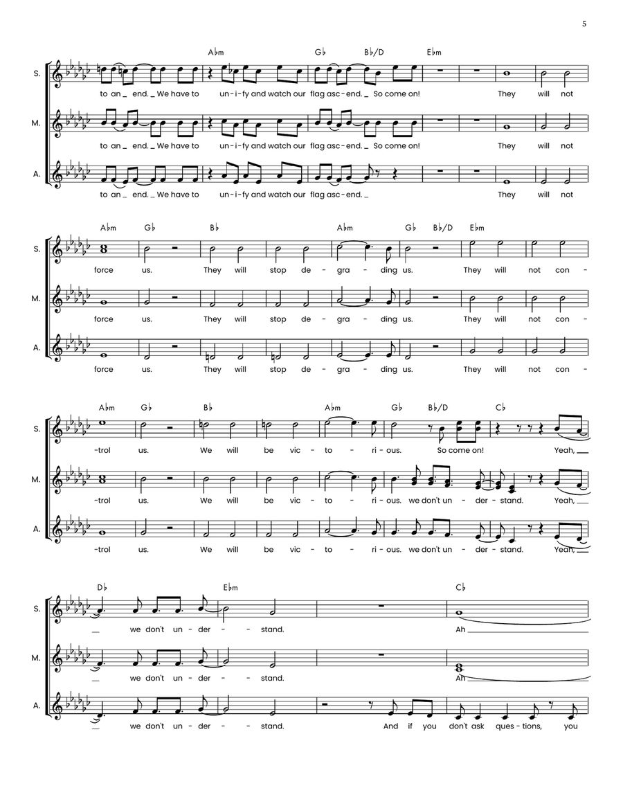 Pray Pray SSA scores gallery preview page 5