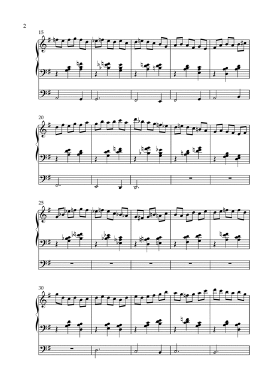 Scherzetto on Adeste fideles, Op. 194 (Organ Solo) by Vidas Pinkevicius Organ Solo scores gallery preview page 2