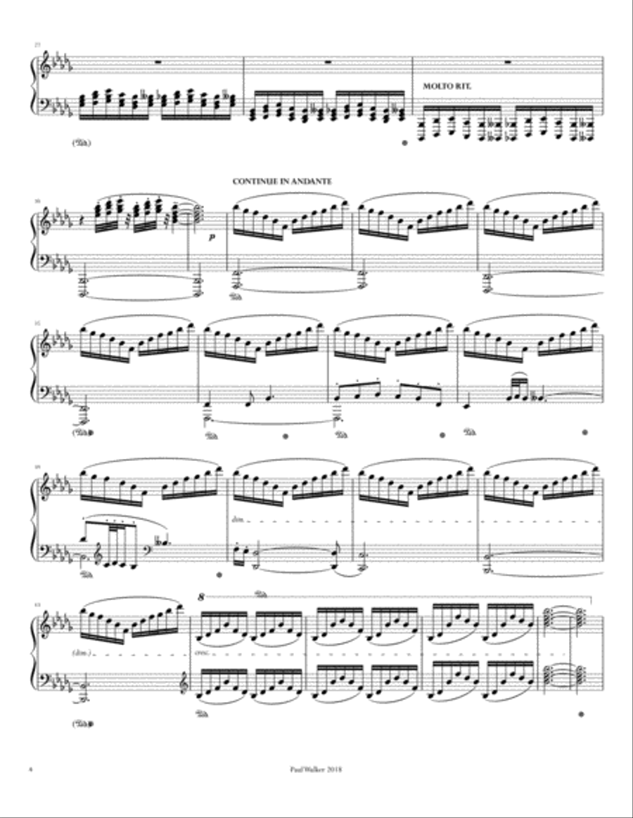 Impromptu in B-flat minor Piano Solo scores gallery preview page 4