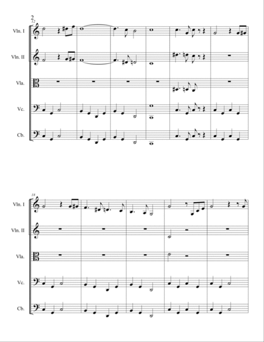 The Italian Affair Chamber Orchestra scores gallery preview page 2