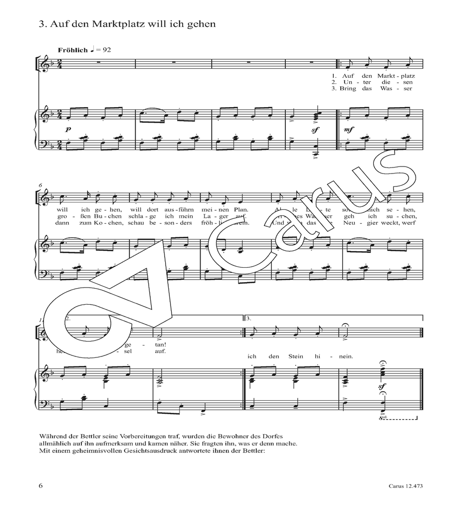 Die Kieselsteinsuppe Unison Choir scores gallery preview page 6