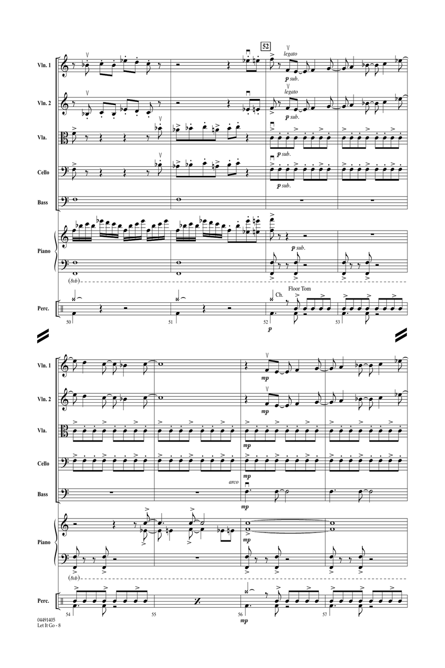 Let It Go - Conductor Score (Full Score) Orchestra scores gallery preview page 7