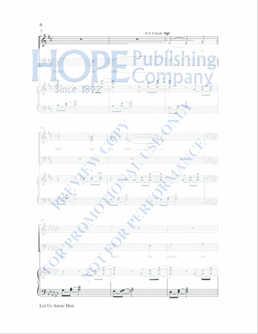 Peace 4-Part scores gallery preview page 13