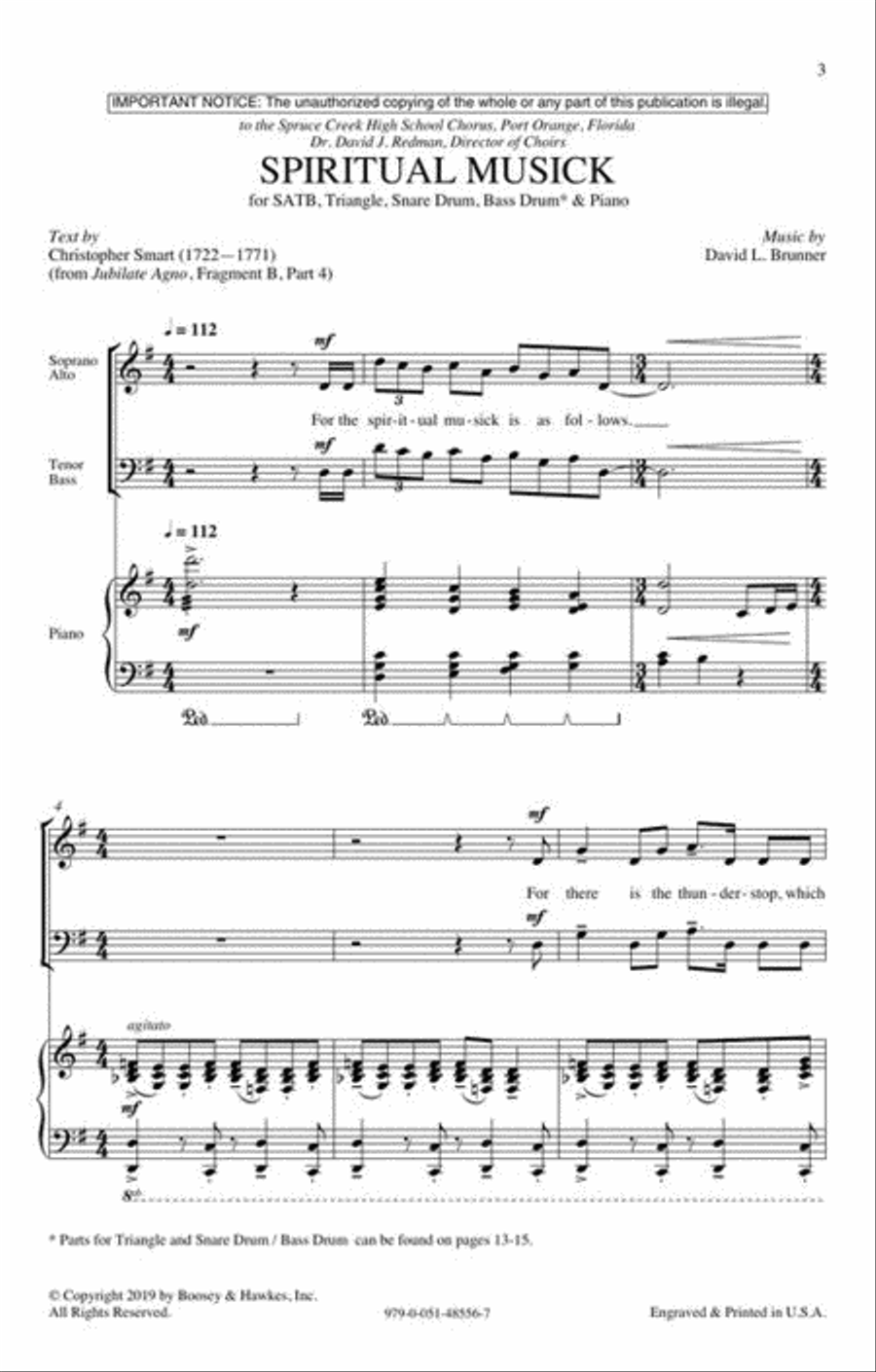 Spiritual Musick 4-Part scores gallery preview page 4
