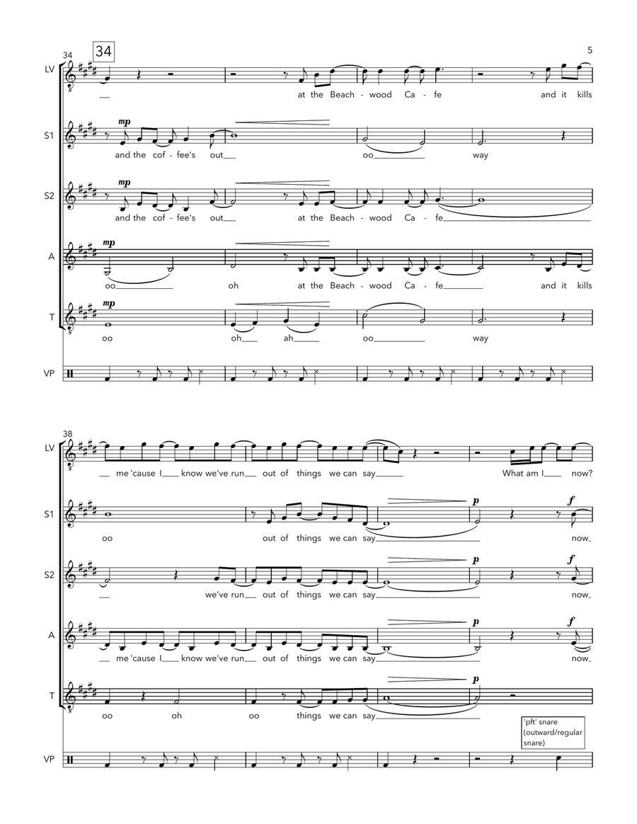 Falling Falling Divisi scores gallery preview page 5