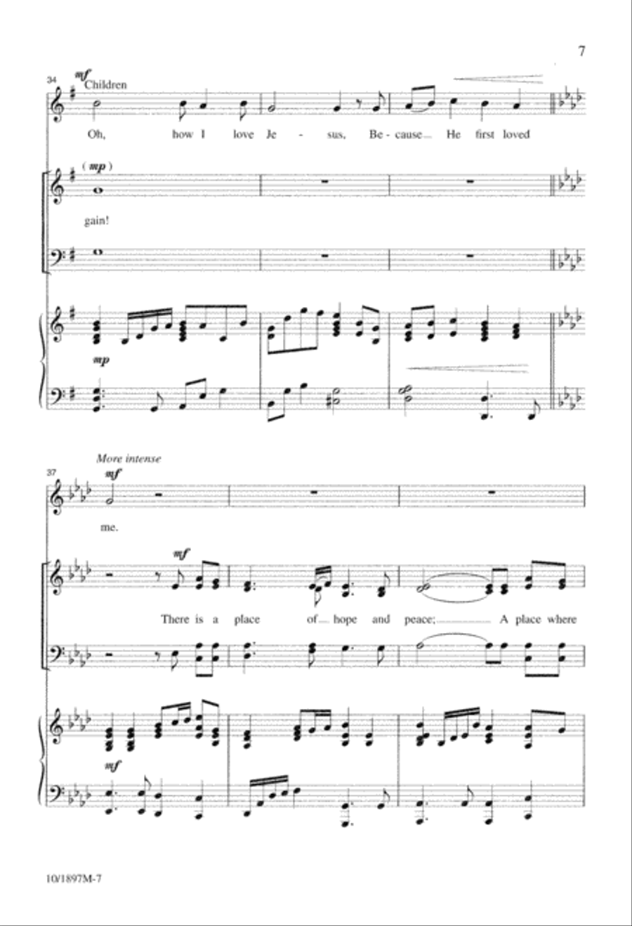A Place of Beginning Again 4-Part scores gallery preview page 7