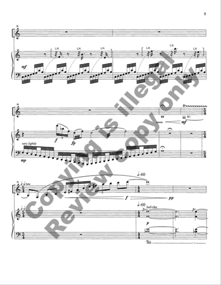 Song without Words for Clarinet and Piano Clarinet Solo scores gallery preview page 26
