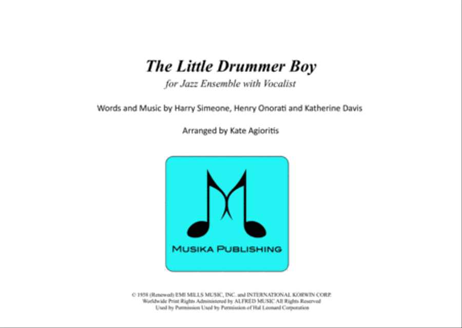 The Little Drummer Boy Jazz Ensemble scores gallery preview page 1