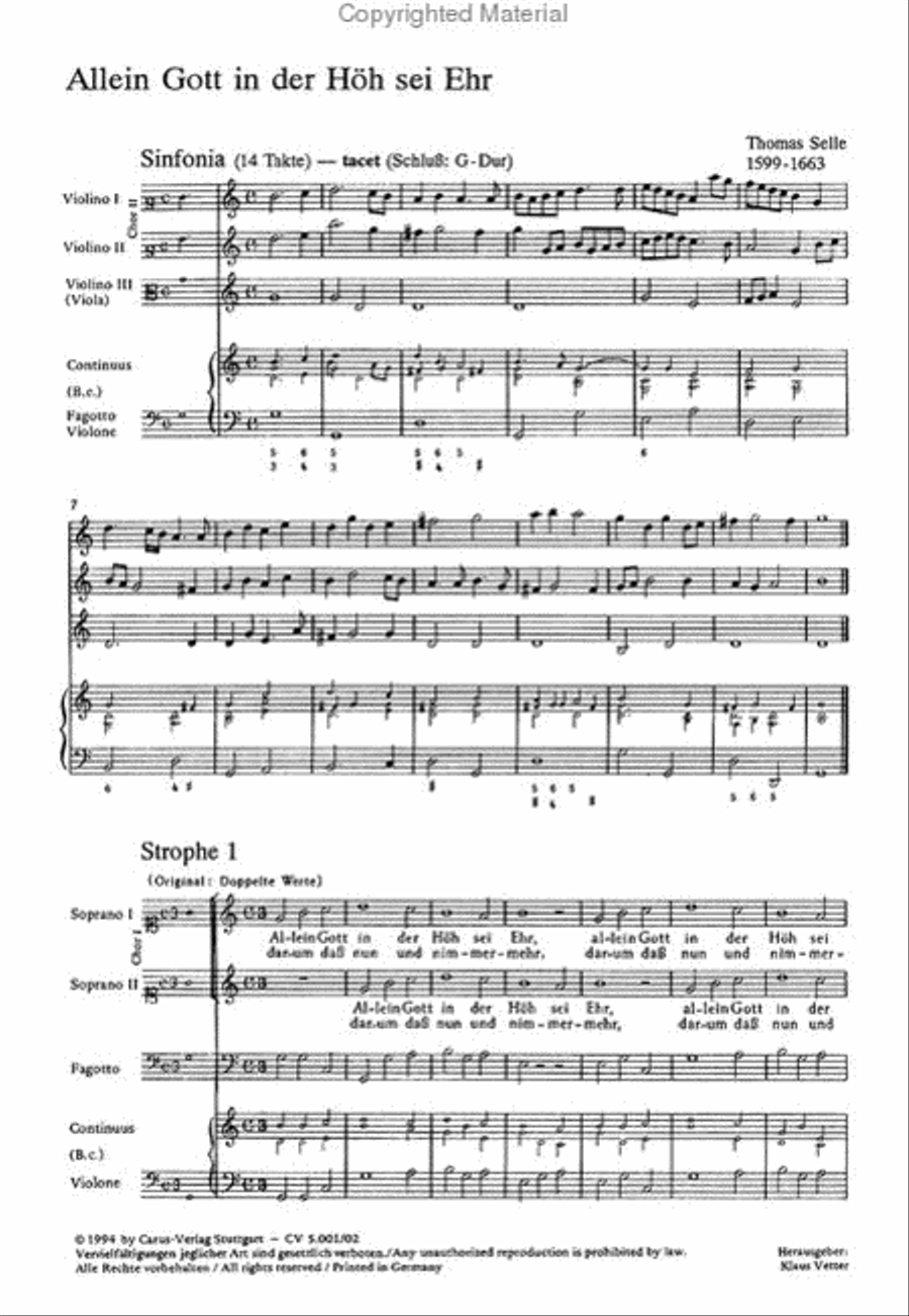 Allein Gott in der Hoh Allein Gott in der Hoh Choir scores gallery preview page 3