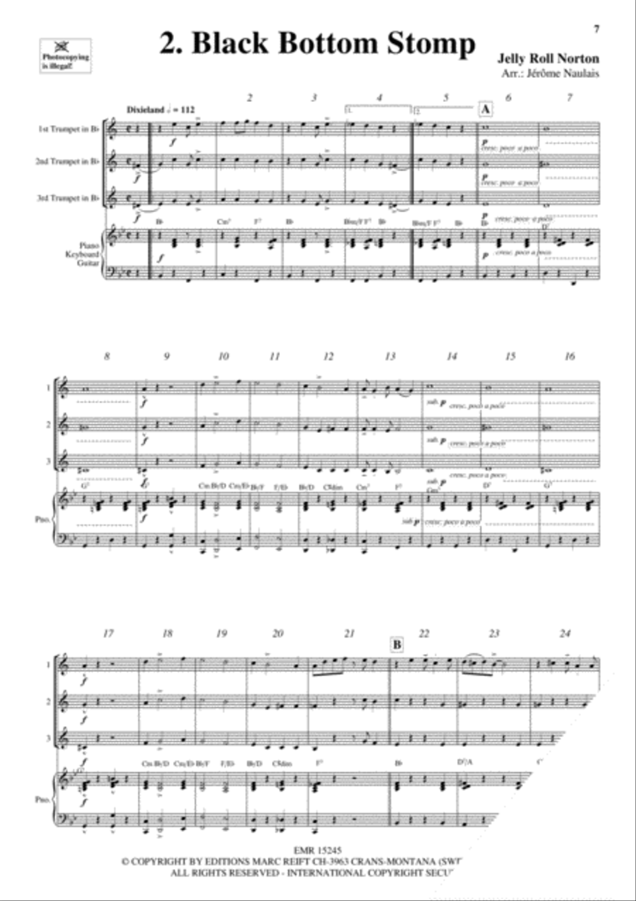 3 Trumpets & Piano Vol. 1 Trumpet Trio scores gallery preview page 4