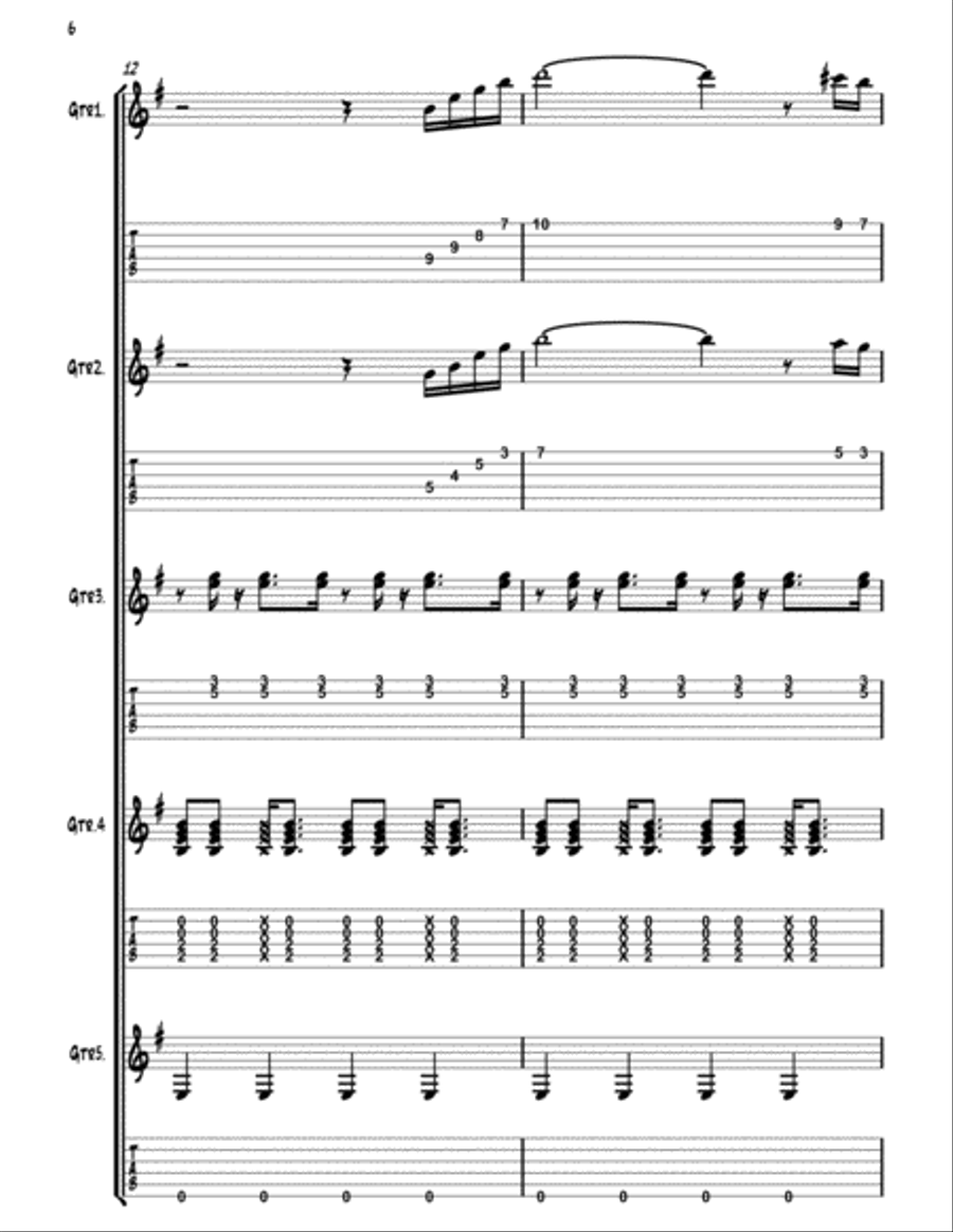 Guitarphoria Guitarphoria Electric Guitar scores gallery preview page 6