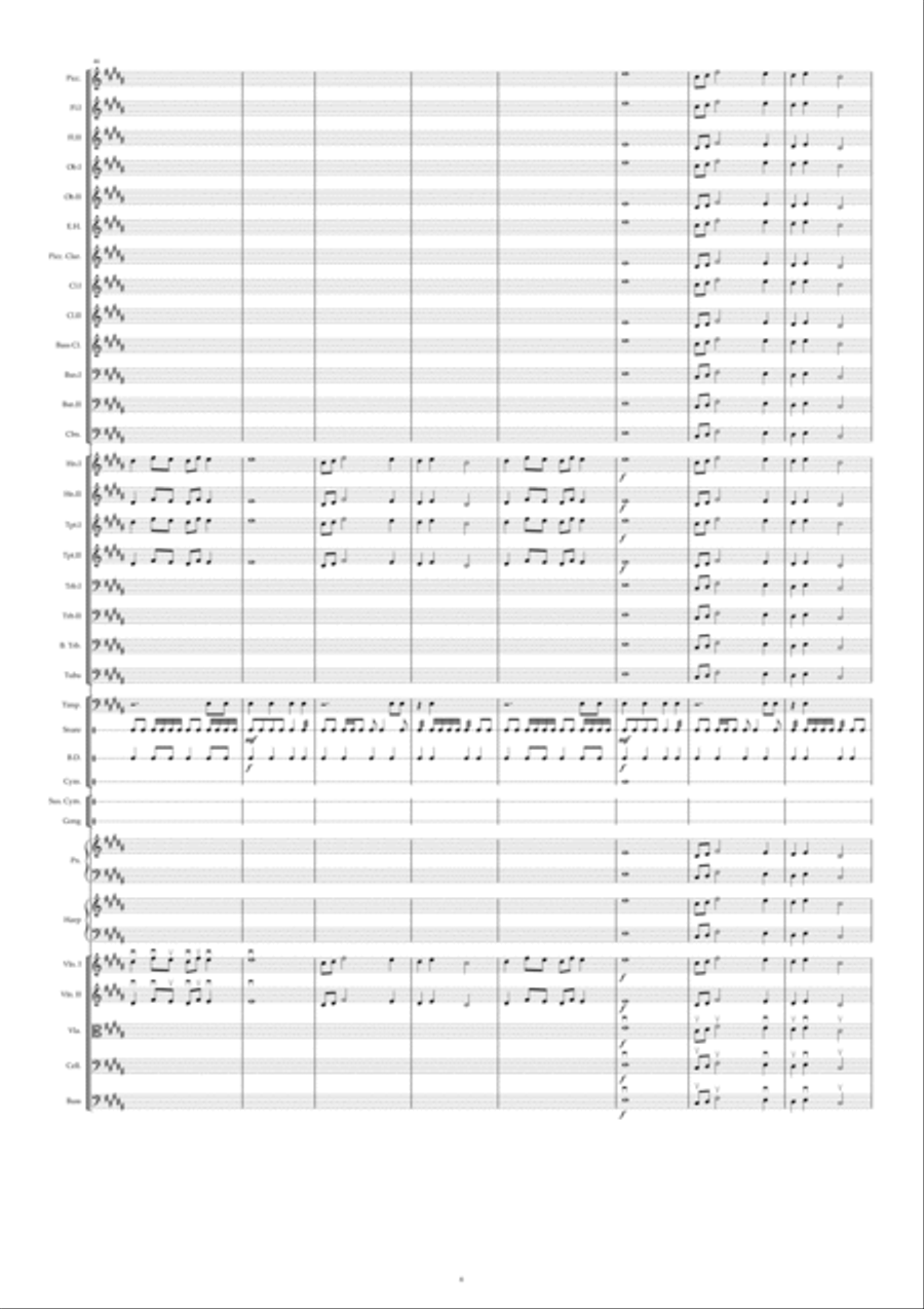 At the Heel of the Ruler Full Orchestra scores gallery preview page 6