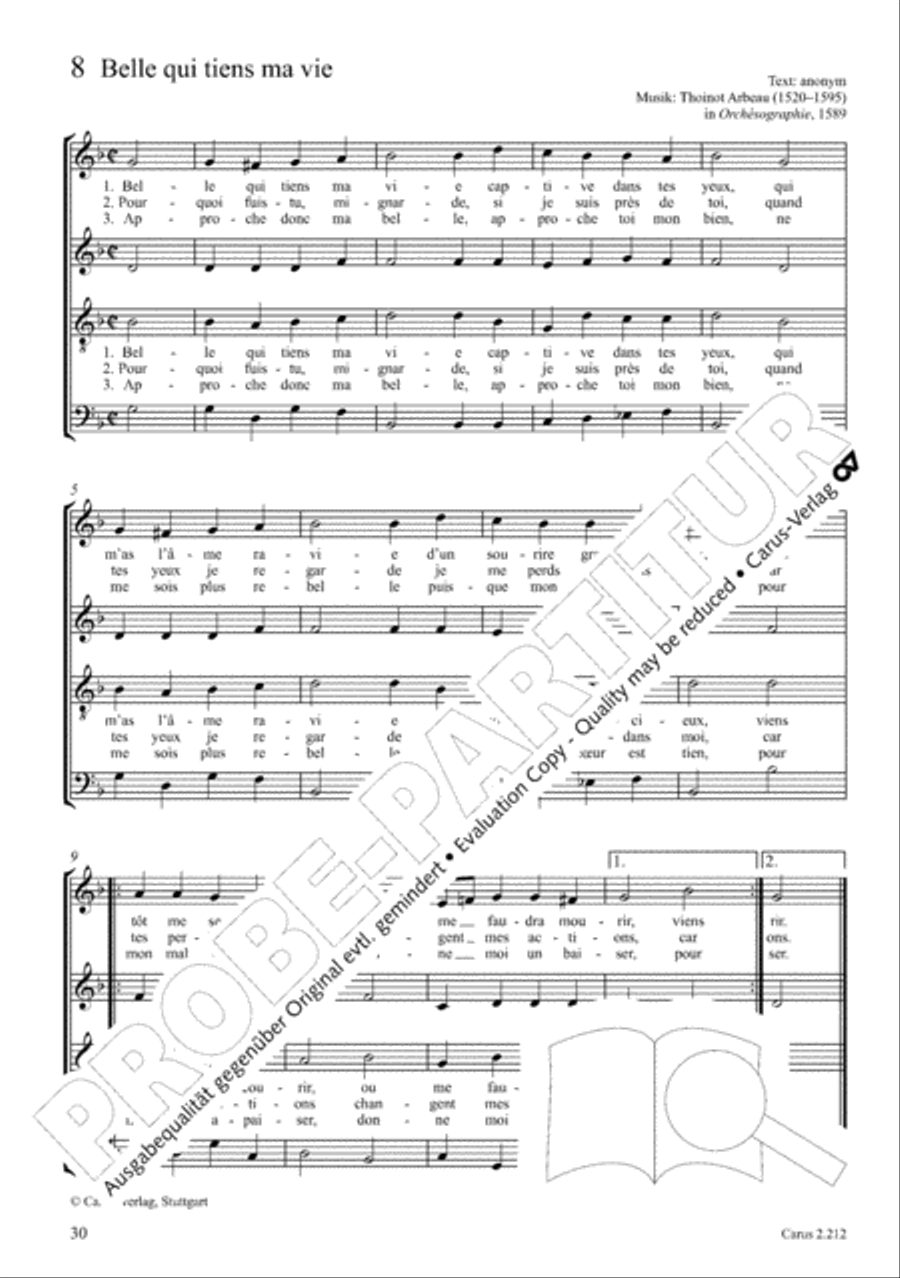Love songs. Choral collection with CD 4-Part scores gallery preview page 27